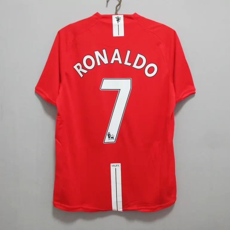 Manchester United Ronaldo 7 2007 2008 season shirt retro jersey champions league AIG red devils classic premier league