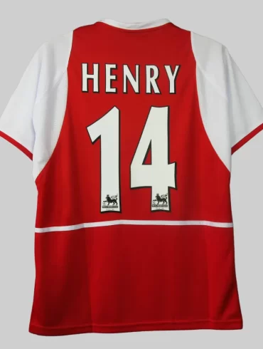 Arsenal 2002 2004 invincibles henry 14 retro classic shirt jersey o2 classic (4)