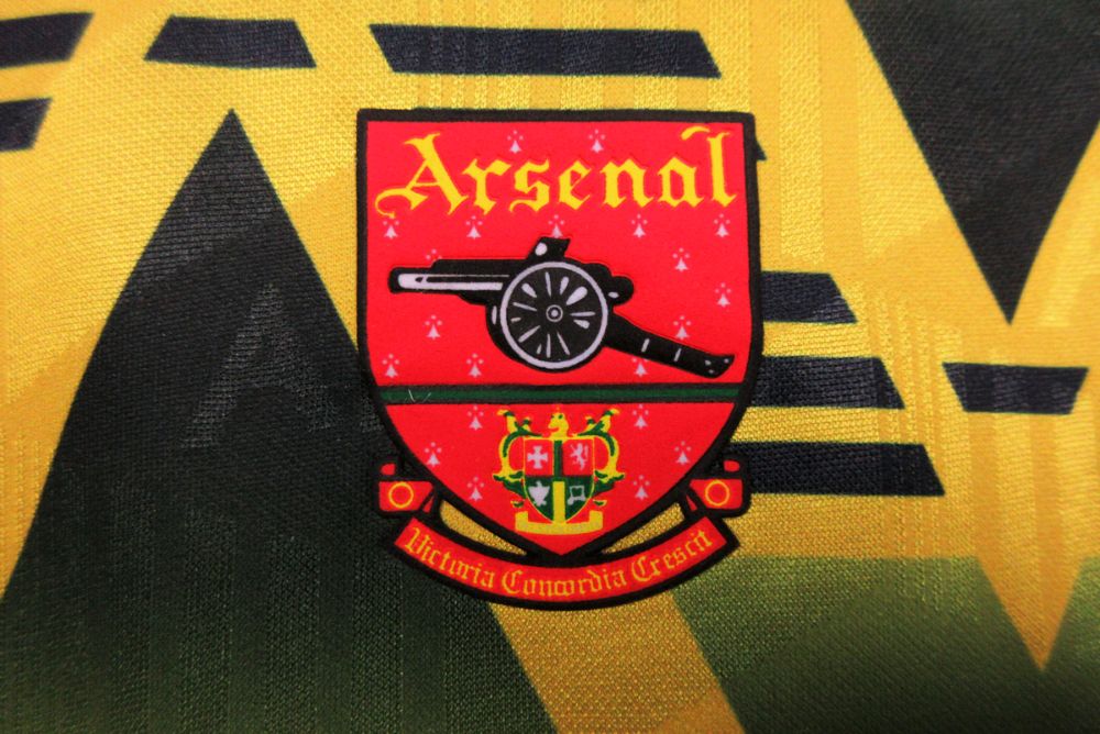 Arsenal bruised banana retro jersey addidas flower gunners top shirt retro vintage jersey kit classic (1)