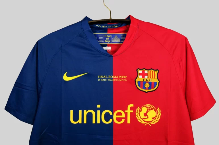 Barcelona retro 2009 2009 retro champions vintage jersey unicef nike fcb classic shirt (3) (1)