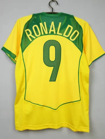 Brazil 2004 'Ronaldo 9' Retro Shirt