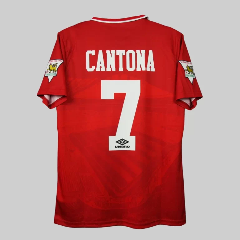 Manchester united cantona 7 1994 1996 retro classic shirt gift premier league (5)