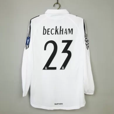 Real madrid beckham 23 rare jersey vintage shirt addidas siemens 2005 2006 (3)