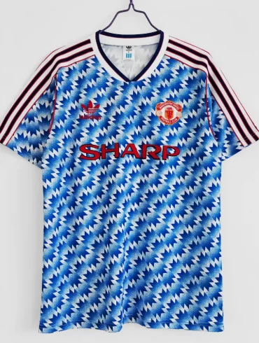 adidas Manchester United Retro Jersey - White/Blue