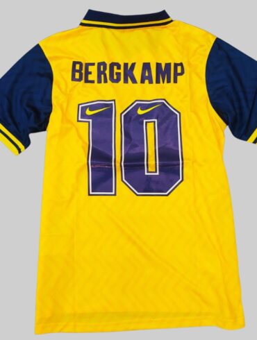 arsenal 1996 1997 jvc bergkamp retro classic vintage yellow away nike (6)