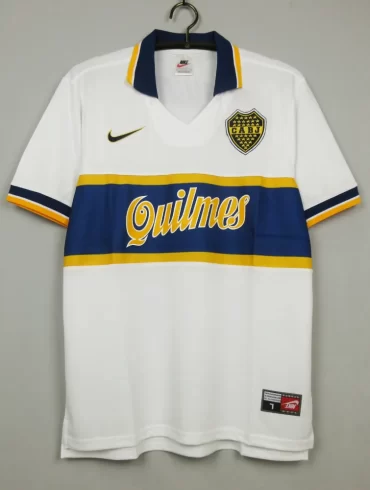 Club Atlético Boca Juniors Retro Jersey Yellow 1997 1998 Away