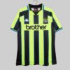 man city brother kappa 1998 1998 yellow green black away jersey classic retro vintage rare shirt