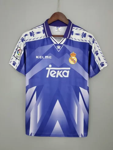 real madrid 1996 1997 teka away purple rare retro shirt vintage jersey classic suker la liga