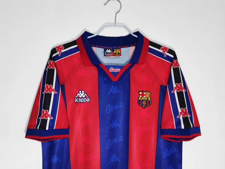 retro barcelona 1995 1997 red blue kappa rare vintage shirt classic jersey (1)
